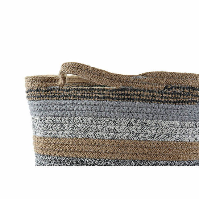 Korb-Set DKD Home Decor Baumwolle Jute (40 x 40 x 45 cm)