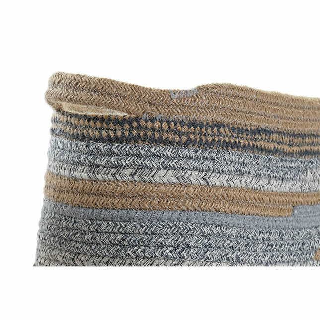 Korb-Set DKD Home Decor Baumwolle Jute (34 x 25 x 22 cm)