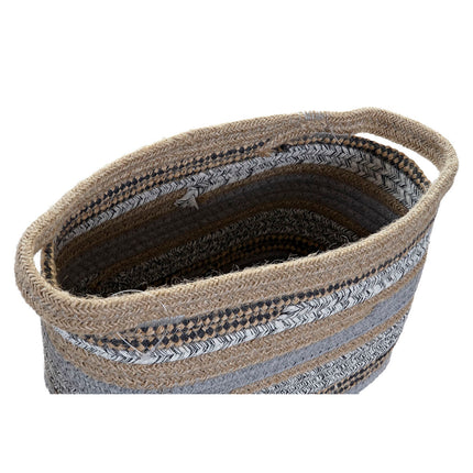 Korb-Set DKD Home Decor Baumwolle Jute (34 x 25 x 22 cm)