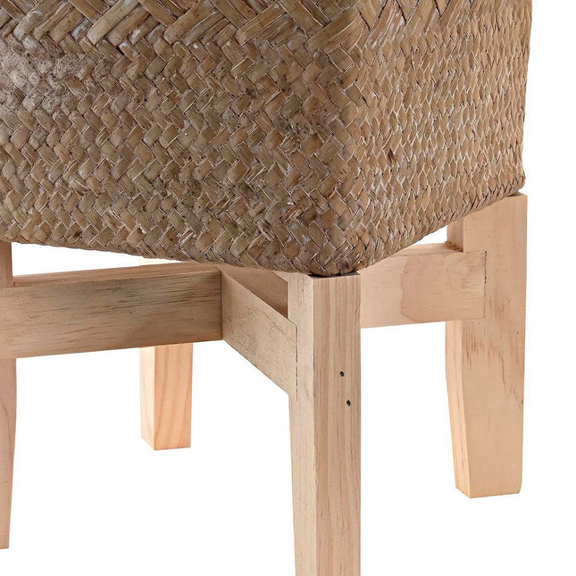 Blumentopfset DKD Home Decor 22 x 22 x 35 cm natürlich Holz Boho