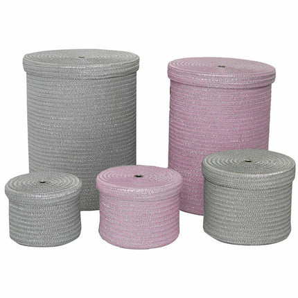 Korb-Set DKD Home Decor Polypropylen (Restauriert A)