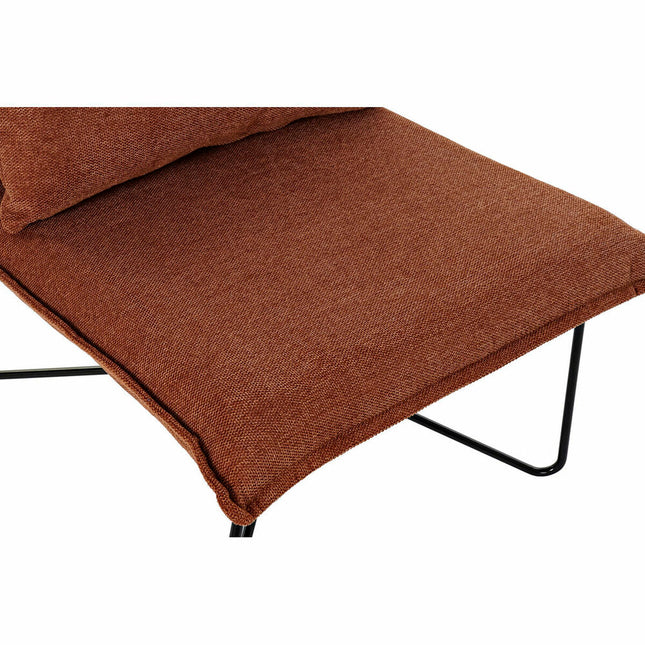 Sessel DKD Home Decor Metall Polyester Terrakotta (68 x 78 x 75 cm)