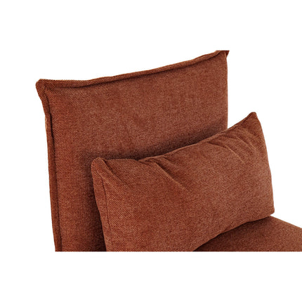 Sessel DKD Home Decor Metall Polyester Terrakotta (68 x 78 x 75 cm)