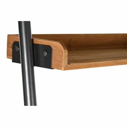 Regal DKD Home Decor Tanne natürlich Schwarz Metall 1 Regale (67 x 40 x 155 cm)
