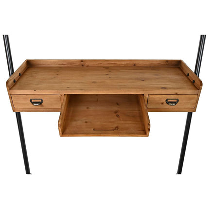 Regal DKD Home Decor Tanne natürlich Metall Dunkelgrau 2 Regale (123 x 40 x 198 cm)