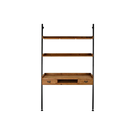 Regal DKD Home Decor Tanne natürlich Metall Dunkelgrau 2 Regale (123 x 40 x 198 cm)