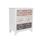 Kommode DKD Home Decor Braun MDF Weiß Dunkelgrau Araber (80 x 40 x 86 cm)