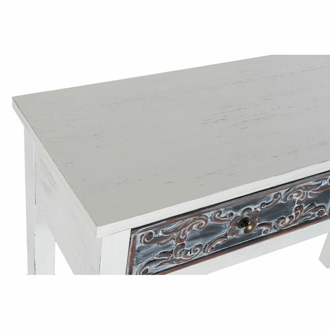 Konsole DKD Home Decor natürlich Braun MDF Weiß Araber (107 x 36 x 81 cm)