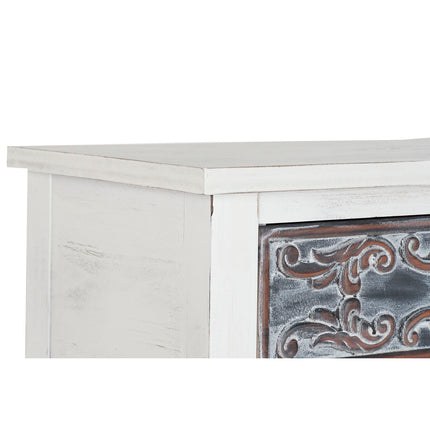 Konsole DKD Home Decor natürlich Braun MDF Weiß Araber (107 x 36 x 81 cm)