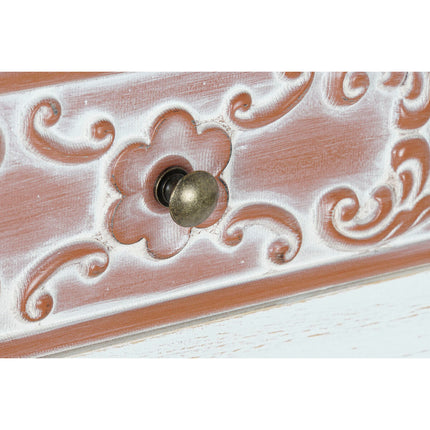 Konsole DKD Home Decor natürlich Braun MDF Weiß Araber (107 x 36 x 81 cm)
