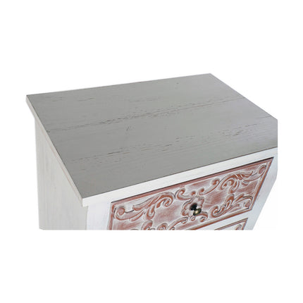 Schubladenschrank DKD Home Decor Braun MDF Weiß Dunkelbraun Araber (60 x 40 x 131 cm)