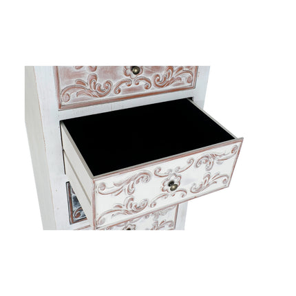 Schubladenschrank DKD Home Decor Braun MDF Weiß Dunkelbraun Araber (60 x 40 x 131 cm)
