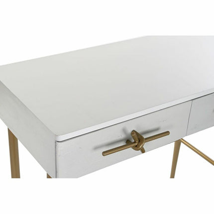 Konsole DKD Home Decor 90 x 45 x 74 cm Gold Weiß Eisen Mango-Holz