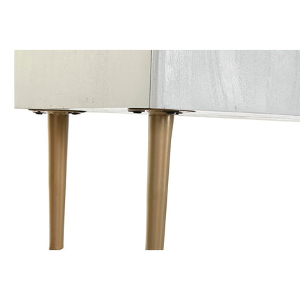 Konsole DKD Home Decor 90 x 45 x 74 cm Gold Weiß Eisen Mango-Holz