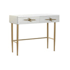 Konsole DKD Home Decor 90 x 45 x 74 cm Gold Weiß Eisen Mango-Holz
