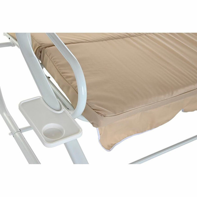 Bank DKD Home Decor Beige Schaukel Polyester Stahl (210 x 120 x 164 cm)