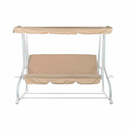 Bank DKD Home Decor Beige Schaukel Polyester Stahl (210 x 120 x 164 cm)