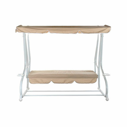 Bank DKD Home Decor Beige Schaukel Polyester Stahl (210 x 120 x 164 cm)