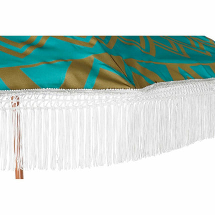 Solskærm DKD Home Decor Mandala natürlich Polyester Stahl Aluminium (180 x 180 x 200 cm)