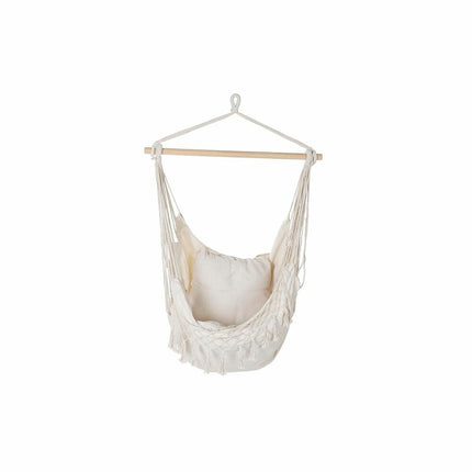 Hängematte DKD Home Decor Beige Baumwolle Kiefer (90 x 90 x 135 cm)