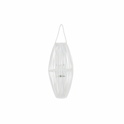 Kerzenschale DKD Home Decor Weiß 36 cm Kristall korb