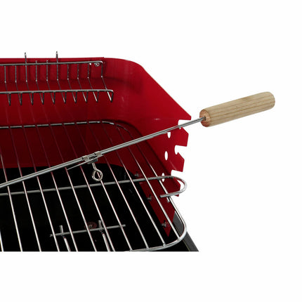 Kohlegrill mit Standbeinen DKD Home Decor Rot Stahl (53 x 37 x 80 cm)