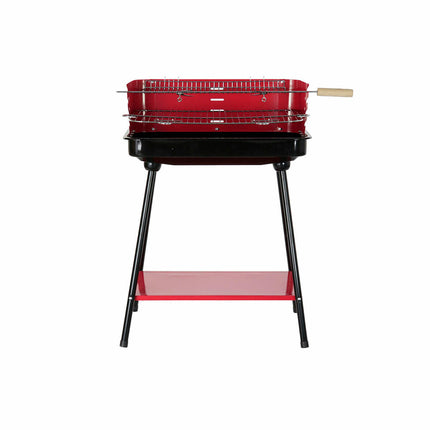 Kohlegrill mit Standbeinen DKD Home Decor Rot Stahl (53 x 37 x 80 cm)