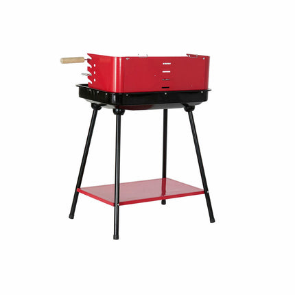 Kohlegrill mit Standbeinen DKD Home Decor Rot Stahl (53 x 37 x 80 cm)
