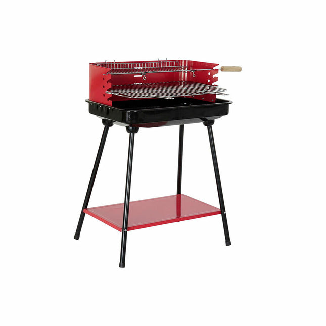 Kohlegrill mit Standbeinen DKD Home Decor Rot Stahl (53 x 37 x 80 cm)
