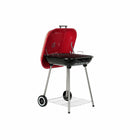 Kohlegrill mit Deckel und Rädern DKD Home Decor Rot 60 x 57 x 80 cm Stahl (60 x 57 x 80 cm)