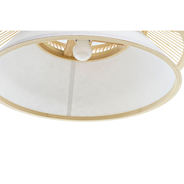 Deckenlampe DKD Home Decor natürlich Weiß 220 V 50 W (46 x 46 x 20 cm)