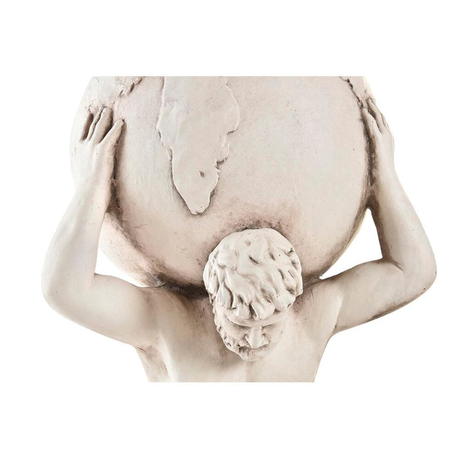 Dekorative Gartenfigur DKD Home Decor Atlas Weiß Magnesium (31 x 28 x 56 cm)
