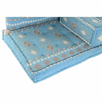 Sessel DKD Home Decor 150 x 74 x 14 cm Blau Himmelsblau (4 Stücke)