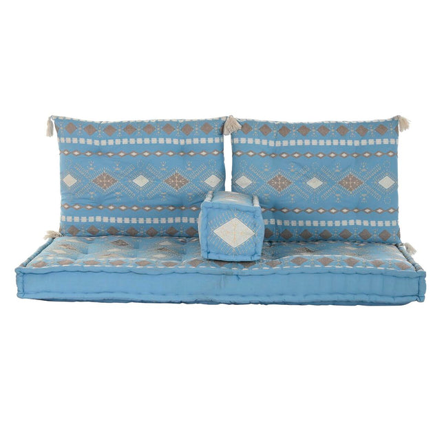 Sessel DKD Home Decor 150 x 74 x 14 cm Blau Himmelsblau (4 Stücke)