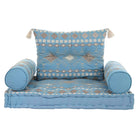 Havestol DKD Home Decor Blau Baumwolle (90 x 50 x 55 cm)