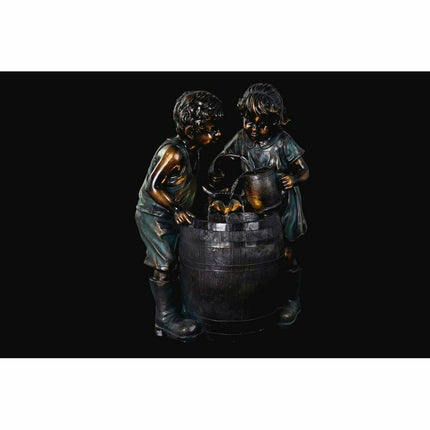 Gartenbrunnen DKD Home Decor Bronze Harz Kinder (57 cm)