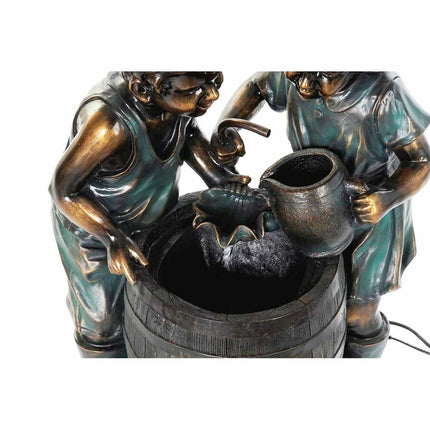 Gartenbrunnen DKD Home Decor Bronze Harz Kinder (57 cm)
