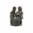 Gartenbrunnen DKD Home Decor Bronze Harz Kinder (57 cm)