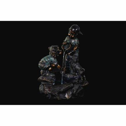 Gartenbrunnen DKD Home Decor Bronze Harz Kinder (46 cm)