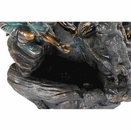 Gartenbrunnen DKD Home Decor Bronze Harz Kinder (46 cm)