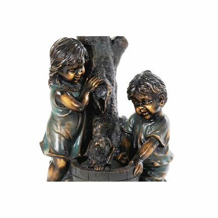 Gartenbrunnen DKD Home Decor Bronze Harz Kind (45 cm)