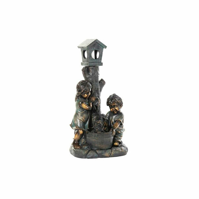 Gartenbrunnen DKD Home Decor Bronze Harz Kind (45 cm)