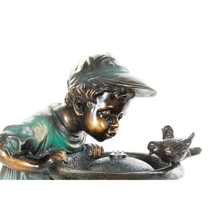 Gartenbrunnen DKD Home Decor Bronze Harz Kind (40 cm)