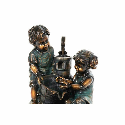 Gartenbrunnen DKD Home Decor Bronze Harz Kinder (44 cm)