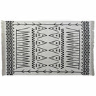 Teppich DKD Home Decor 160 x 250 x 0,7 cm Schwarz Polyester Baumwolle Weiß Ikat Boho