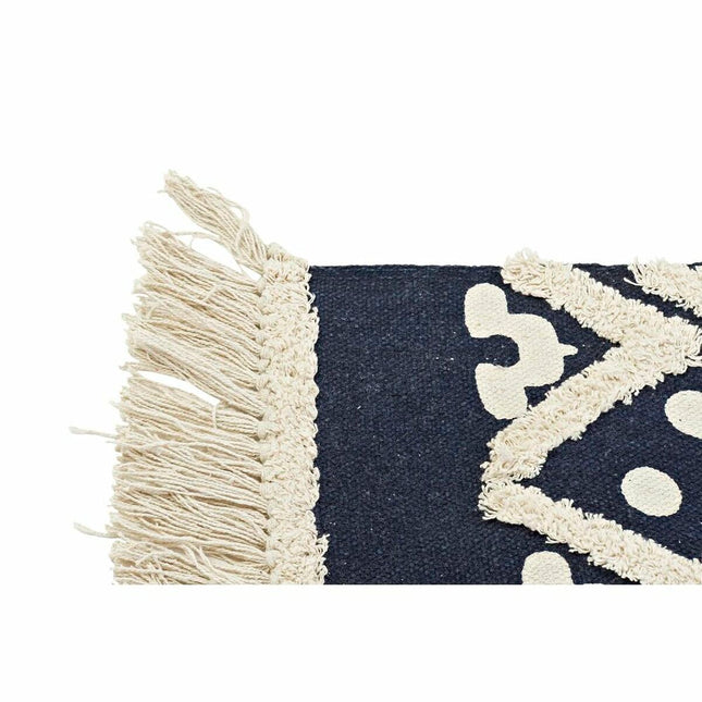 Teppich DKD Home Decor Beige Marineblau (120 x 180 x 0,7 cm)