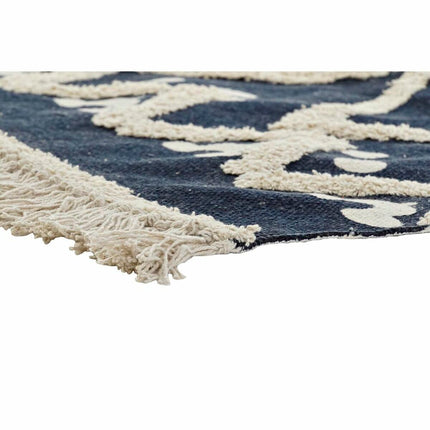 Teppich DKD Home Decor Beige Marineblau (120 x 180 x 0,7 cm)