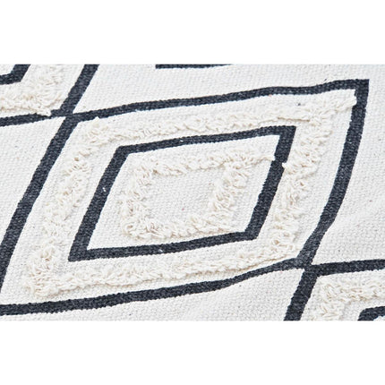 Teppich DKD Home Decor Schwarz Weiß (120 x 190 x 0,7 cm)