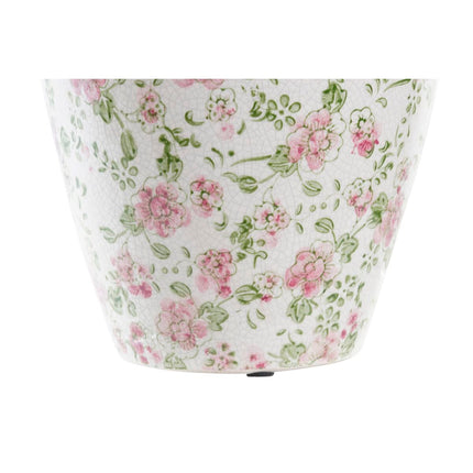 Vase DKD Home Decor Weiß grün Granatrot Steingut 18 x 18 x 25 cm