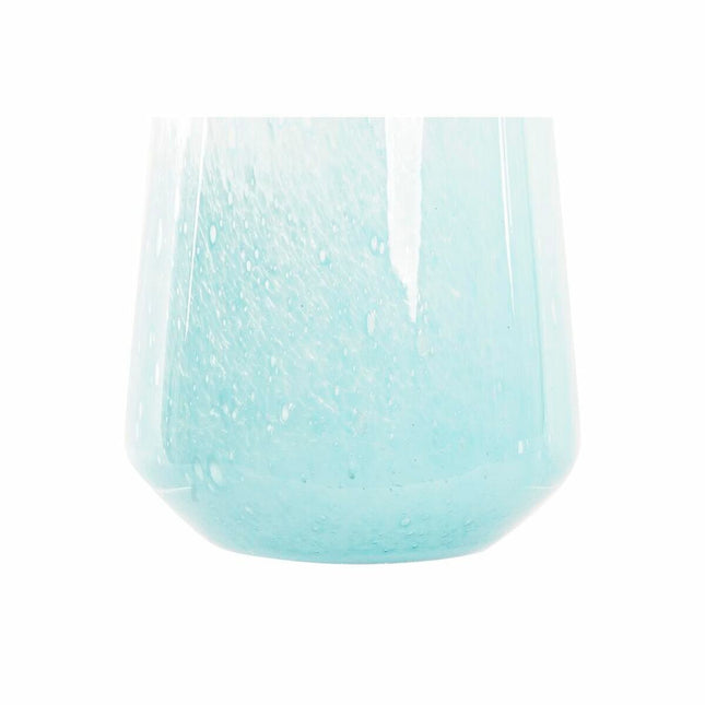 Vase DKD Home Decor Kristall Blau Mediterraner (20 x 20 x 46 cm)